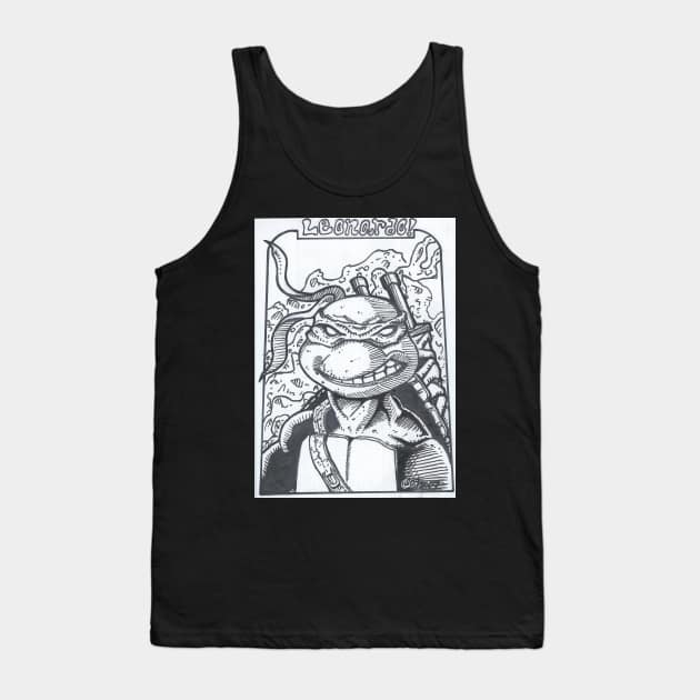 LEONARDO TMNT Tank Top by BigClintYeager